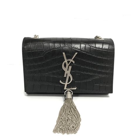 ysl kate tassel bag croc|YSL Medium Kate Tassel Bag .